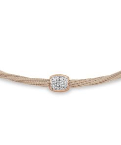 ALOR 08-26-S149-11 Carnation Cable Helix Diamond Necklace