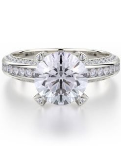 Michael M R457-2 LOVE Engagement Ring
