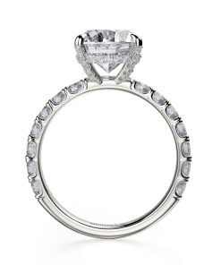Michael M R731-3 Oval Center Diamond Engagement Ring
