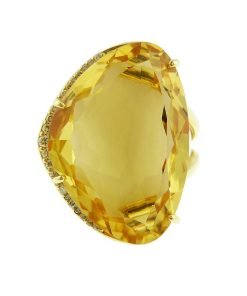 Clearance Vianna Brasil Citrine & Diamond Designer Ring Y1210CIT.R2