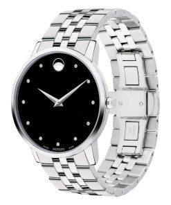 Movado 0607201 Museum Classic Black Dial Diamond Men's Watch