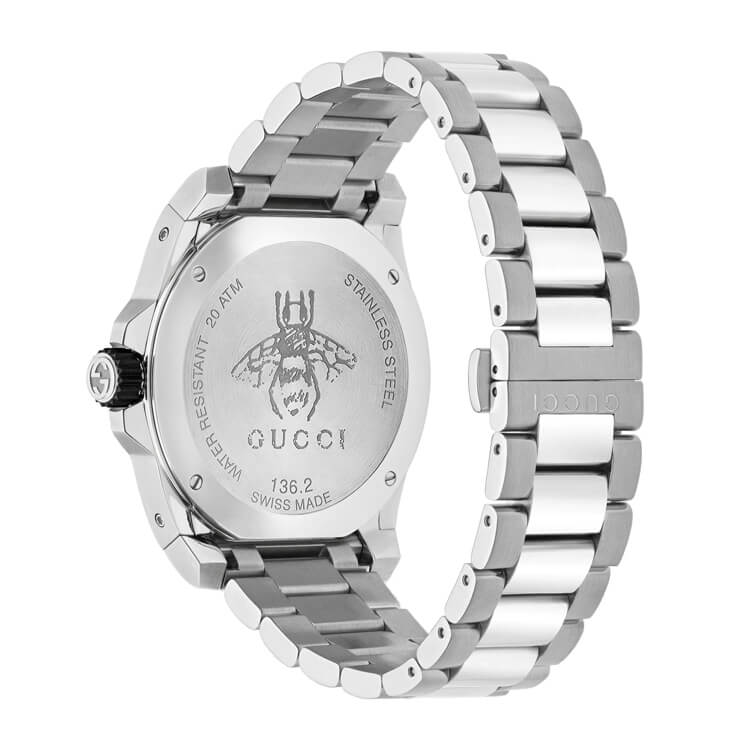 Gucci Dive 45mm Stainless Steel Bracelet Men's Watch YA136221