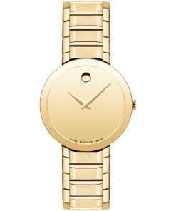 Movado 0607549 Sapphire 28mm Yellow Gold Mirror Dial Women