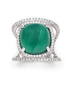 Green Stone Gemstone Ring