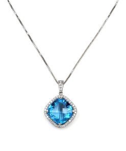 Blue Topaz Pendants
