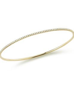 Roberto Coin 18K Yellow Gold Diamond Bangle Bracelet