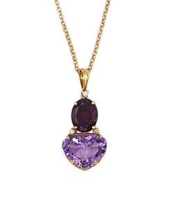 Vianna Brasil Rhodolite Pendant Necklace Y1210ARO.P1