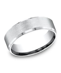 Benchmark 14K White Gold Men's Wedding Band CF6733314KW