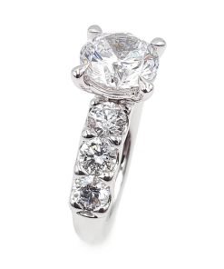 A.Jaffe 18K White Gold Diamond Engagement Ring MECRDF2521H/498