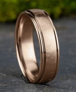 Benchmark 14K Rose Gold Men's Wedding Band RECF8658514KR