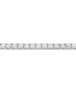 14K White Gold Diamond Tennis Bracelets for Women
