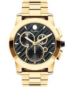 Movado Vizio Yellow Gold PVD Men's Watch 0607563