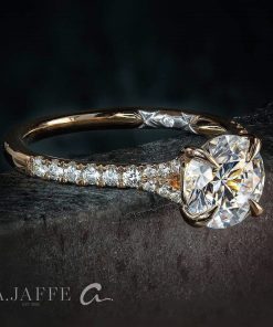 A.JAFFE 18K Rose Gold Engagement Ring MECRD2732/124