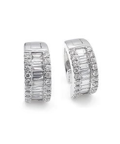 Diamond Huggie Earrings