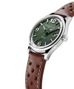 Frederique Constant Men's Vintage Rally Healey Automatic Brown Leather Strap Watch FC-303HGRS5B6 - Image 3