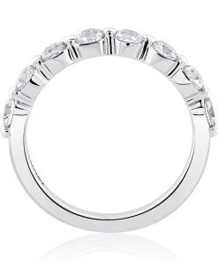 A.JAFFE Half Way Single Shared Prong Anniversary Band WRRDB1243H/80
