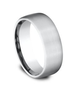Men's White Gold 7.5mm Satin Wedding Band CF71756114KW10