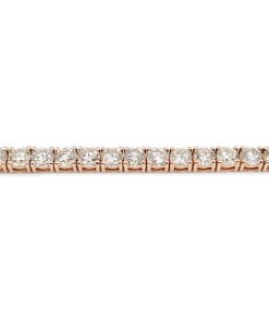 14K Rose Gold Diamond Tennis Bracelet