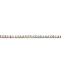 14K Rose Gold Diamond Tennis Bracelet, 9.28 Ct T.W. - Image 4