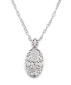 Charriol 18K White Gold Diamond Necklace 08-08-7305-11