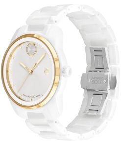 Movado White Ceramic Mens 3600900