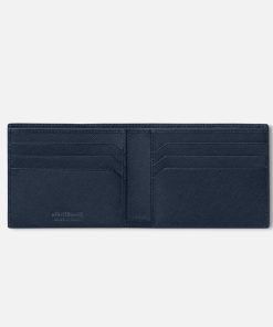 Montblanc Blue Leather 6cc Wallet 128585