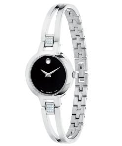 Movado Amorosa Black Dial Watch 0607154