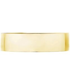 Tacori 18K Yellow Gold Classic Flat High Polished 6MM Men's Wedding Band 140-6Y