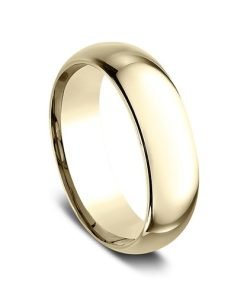 14K Yellow Gold 7MM Dome Men's Band LCF17014KY