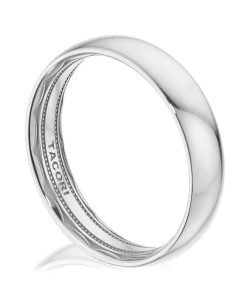 Tacori 18K White Gold Classic Rounded Men's Band 138-5W