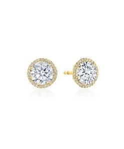 Tacori 18K Yellow Gold Diamond Stud Earrings FE67075Y