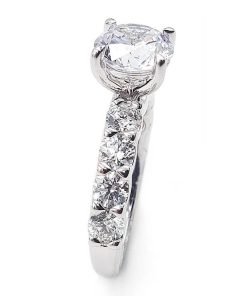 A.JAFFE 18K White Gold Diamond Engagement Ring MECRDD2521H/360