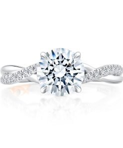 A.JAFFE Split Shank Crossover Engagement Ring MECRD2545/167