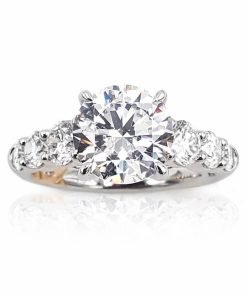 A.JAFFE 18K White Gold Engagement Ring MECRD2905L/426
