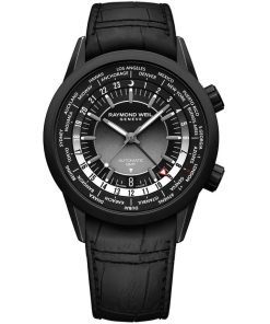 Raymond Weil Freelancer GMT Worldtimer Black Leather 2765-BKC-20001