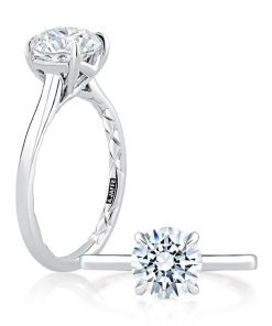A.JAFFE Round Cut Solitaire Diamond Engagement Ring MECRD2819Q/200