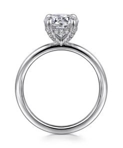 Gabriel 14K White Gold Round Diamond Engagement Ring ER16138R6W44JJ