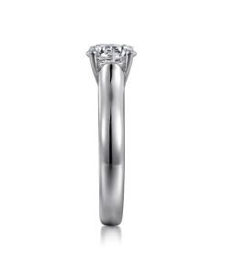 Gabriel 14K White Gold Solitaire Engagement Ring ER6602W4JJJ