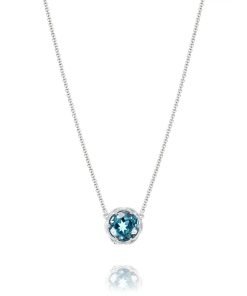 Tacori Bold Crescent London Blue Topaz Station Necklace SN22433