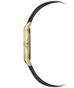 Raymond Weil Toccata Ladies Yellow Gold Black Leather Quartz Watch 5385-PC-00208