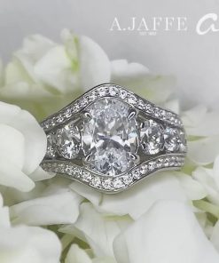 A.JAFFE Oval Center Diamond Ring MESOV2779/366