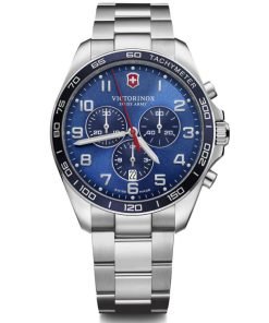 Swiss Army FieldForce Classic Chrono Blue Dial Stainless Steel Men's Watch 241901