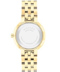 Movado Museum Classic Yellow Gold PVD Diamond Women's Watch 0607815