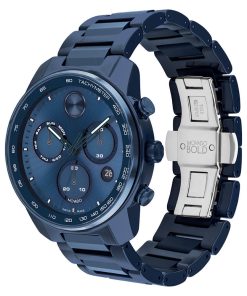 Movado BOLD Verso Blue Ceramic Watch 3601117