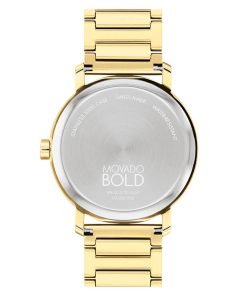 Movado BOLD Evolution 2.0 Yellow Gold Plated Watch 3601156