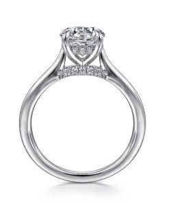 Gabriel Round Diamond Hidden Halo Engagement Ring ER16339R6W44JJ