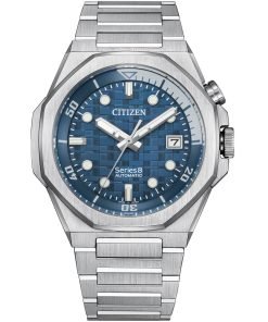 Citizen Series8 890 Blue Dial Steel Bracelet Automatic Men's Watch NB6060-58L