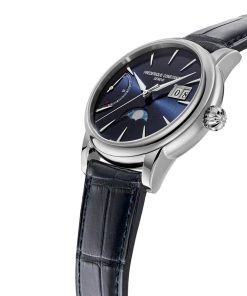 Frederique Constant Classic Blue Dial Blue Leather Strap Big Date FC-735N3H6