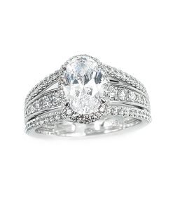 A.JAFFE Oval Center Engagement Ring MESOV2954/223
