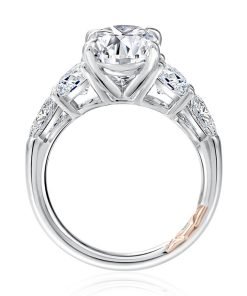 A.JAFFE Modern 5 Stone Oval Center Engagement Ring MECOV3009L/406B